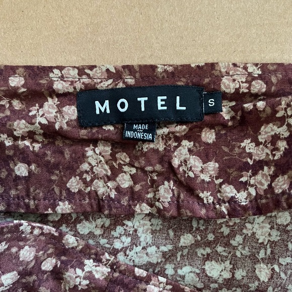 ASOS Motel brown floral midi skirt - Picture 4 of 7